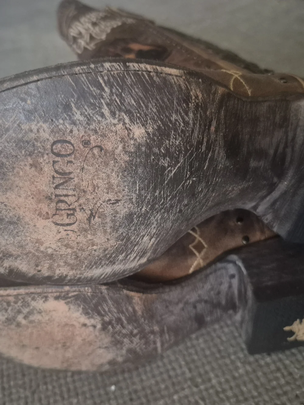 Old Gringo Brown Western Patchwork Embroidered Cowboy Boots - Picture 8 of 8